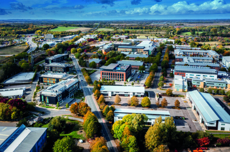 Milton Park aerial - Winter