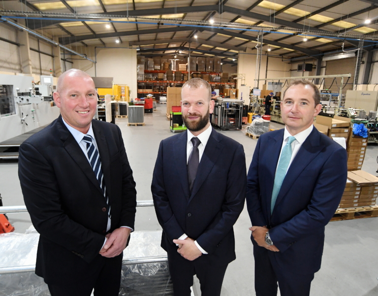 From left - Andrew McCarthy, relationship director at NatWest, Chris Parsons, managing director of Tetra Real Estate and Waterloo Capital, and James Davies, chief executive officer of Wigley Investment Holdings Ltd - picture contributed