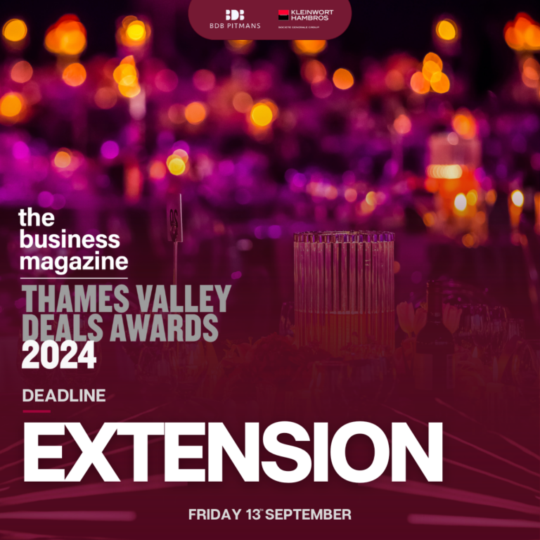 Nominations deadline extended for the Thames Valley Deals Awards 2024